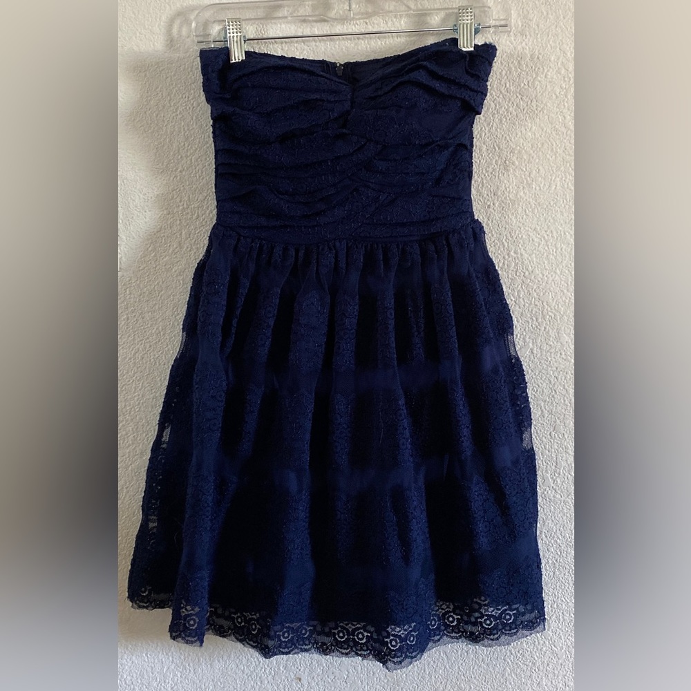 EUC Size 5 Junior Inspire Me Deep Blue Dress